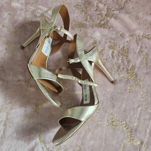 H HALSTON | Womens Gold Heels Ainsley